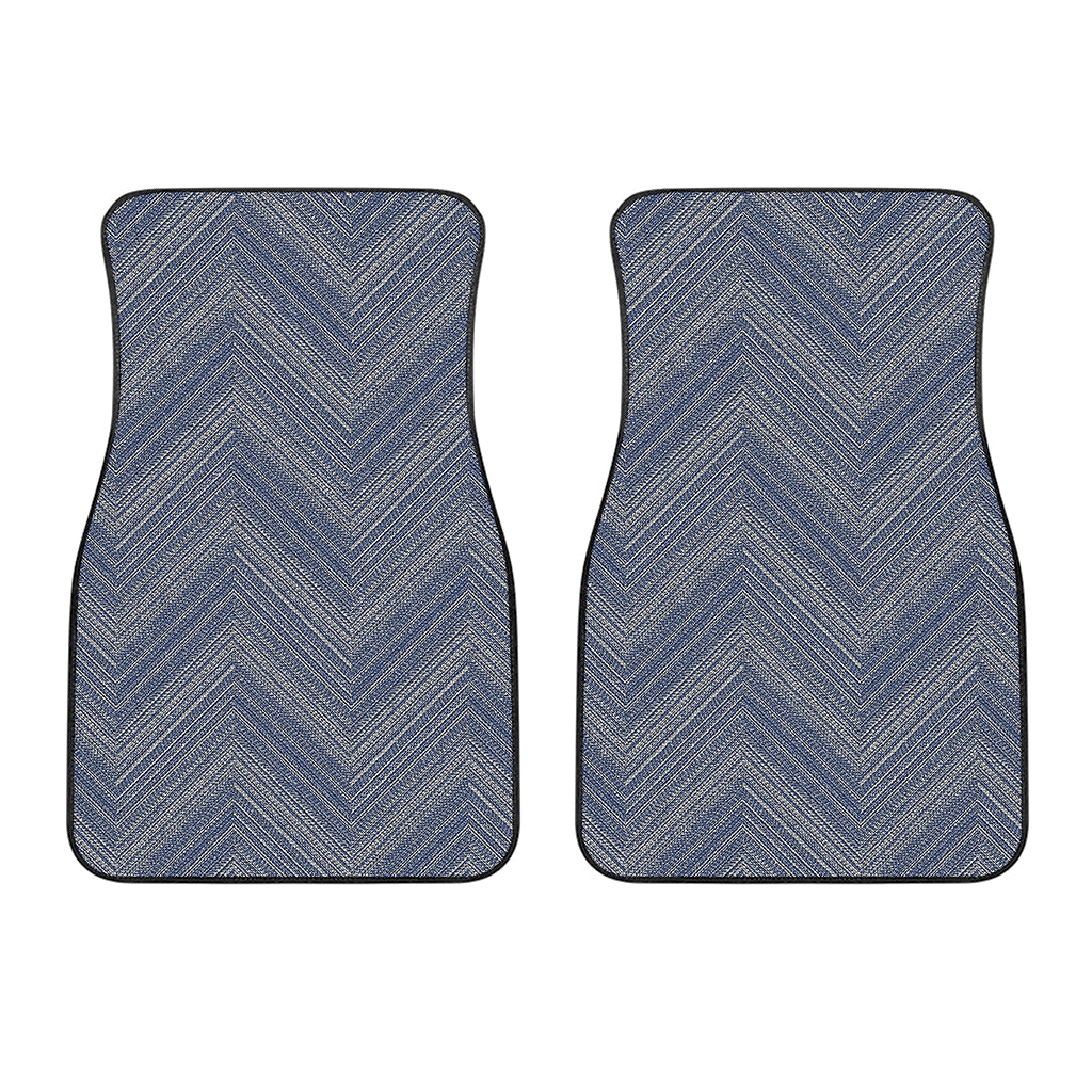 Native Denim Jeans Pattern Print Front Car Floor Mats