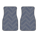 Native Denim Jeans Pattern Print Front Car Floor Mats