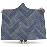 Native Denim Jeans Pattern Print Hooded Blanket