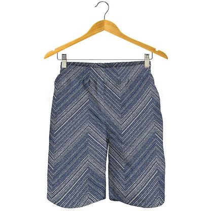 Native Denim Jeans Pattern Print Men's Shorts
