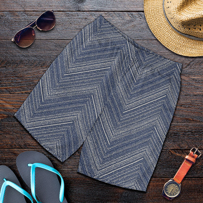 Native Denim Jeans Pattern Print Men's Shorts