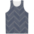 Native Denim Jeans Pattern Print Men's Tank Top