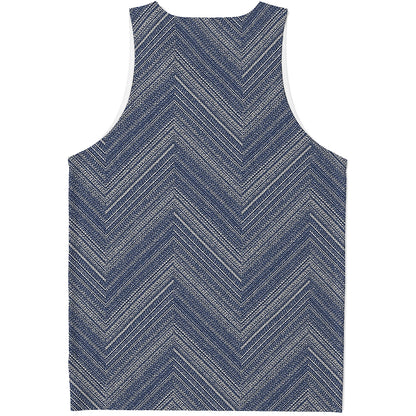 Native Denim Jeans Pattern Print Men's Tank Top