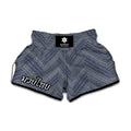 Native Denim Jeans Pattern Print Muay Thai Boxing Shorts