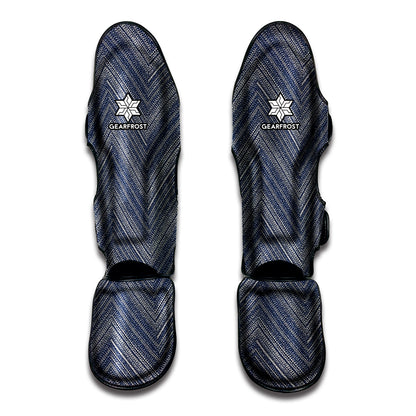 Native Denim Jeans Pattern Print Muay Thai Shin Guard