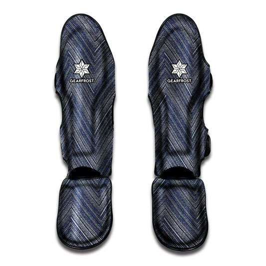 Native Denim Jeans Pattern Print Muay Thai Shin Guard