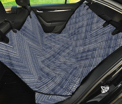 Native Denim Jeans Pattern Print Pet Car Back Seat Cover