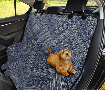 Native Denim Jeans Pattern Print Pet Car Back Seat Cover