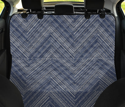 Native Denim Jeans Pattern Print Pet Car Back Seat Cover
