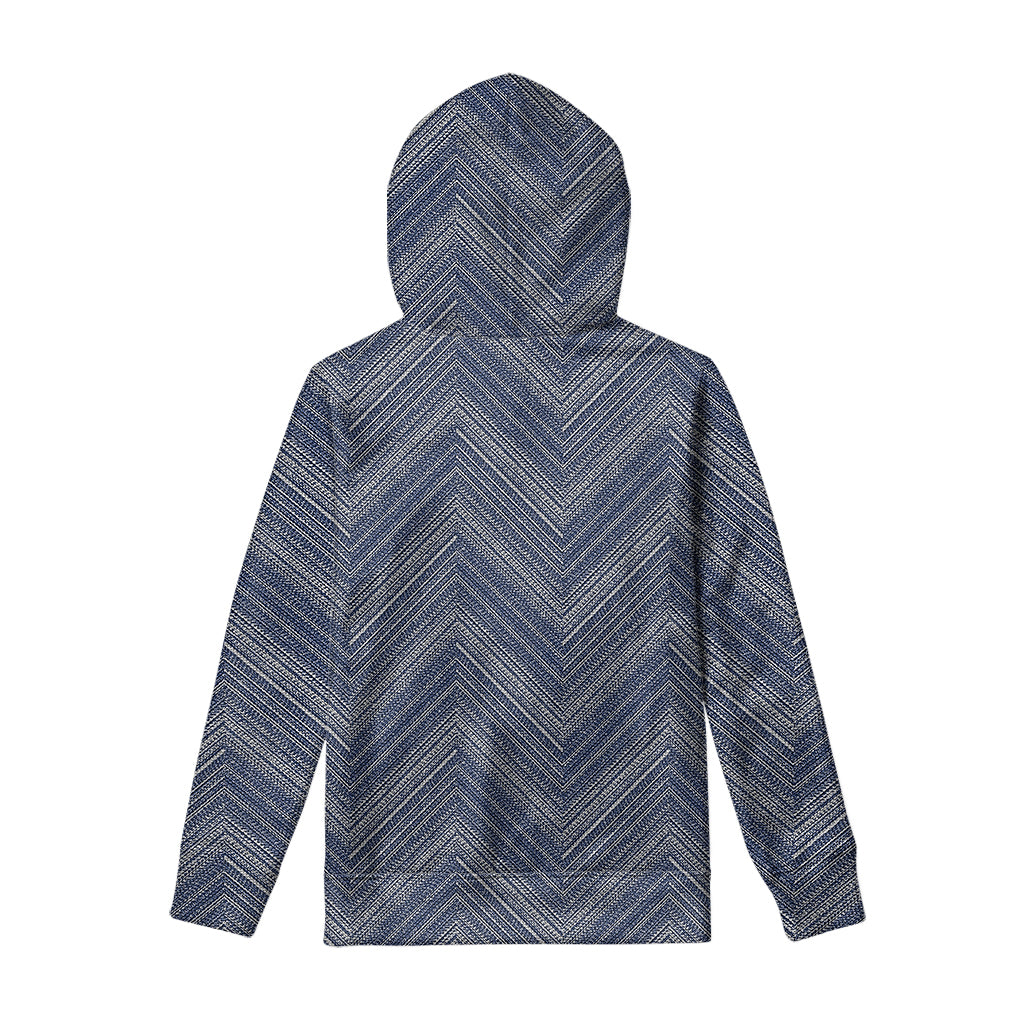Native Denim Jeans Pattern Print Pullover Hoodie