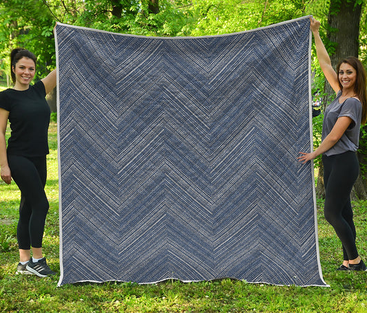 Native Denim Jeans Pattern Print Quilt