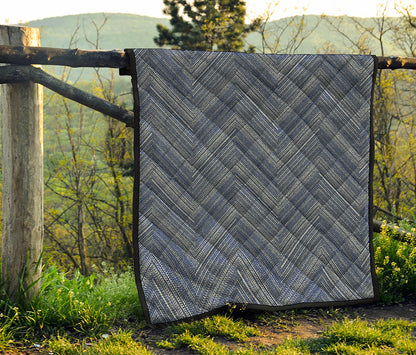 Native Denim Jeans Pattern Print Quilt