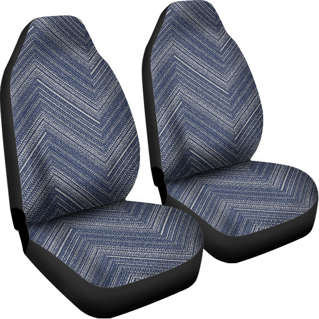 Native Denim Jeans Pattern Print Universal Fit Car Seat Covers