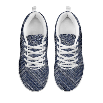 Native Denim Jeans Pattern Print White Sneakers