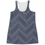Native Denim Jeans Pattern Print Women's Racerback Tank Top