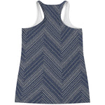 Native Denim Jeans Pattern Print Women's Racerback Tank Top