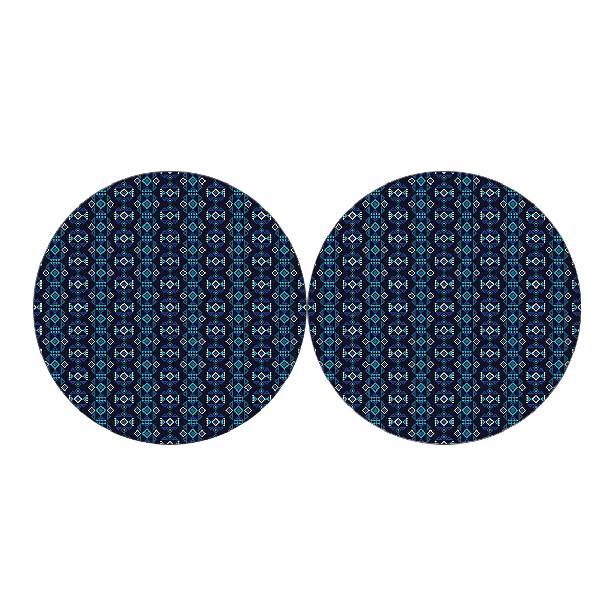 Native Ethnic Pattern Print Car Coasters