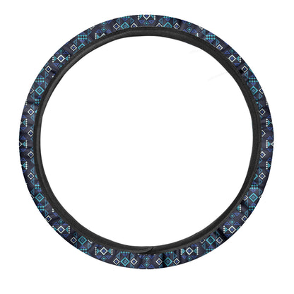 Native Ethnic Pattern Print Car Steering Wheel Cover