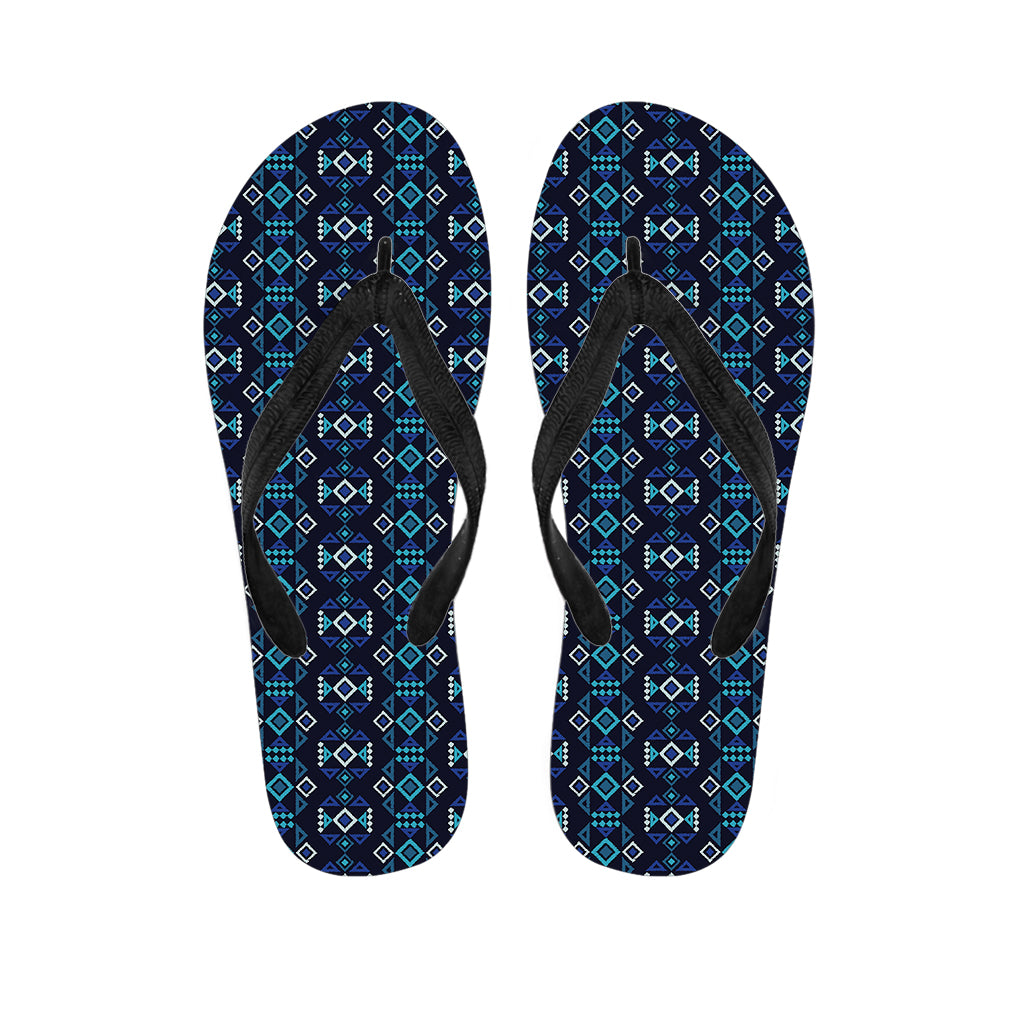 Native Ethnic Pattern Print Flip Flops