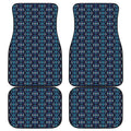 Native Ethnic Pattern Print Front and Back Car Floor Mats