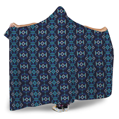 Native Ethnic Pattern Print Hooded Blanket