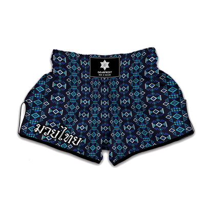Native Ethnic Pattern Print Muay Thai Boxing Shorts