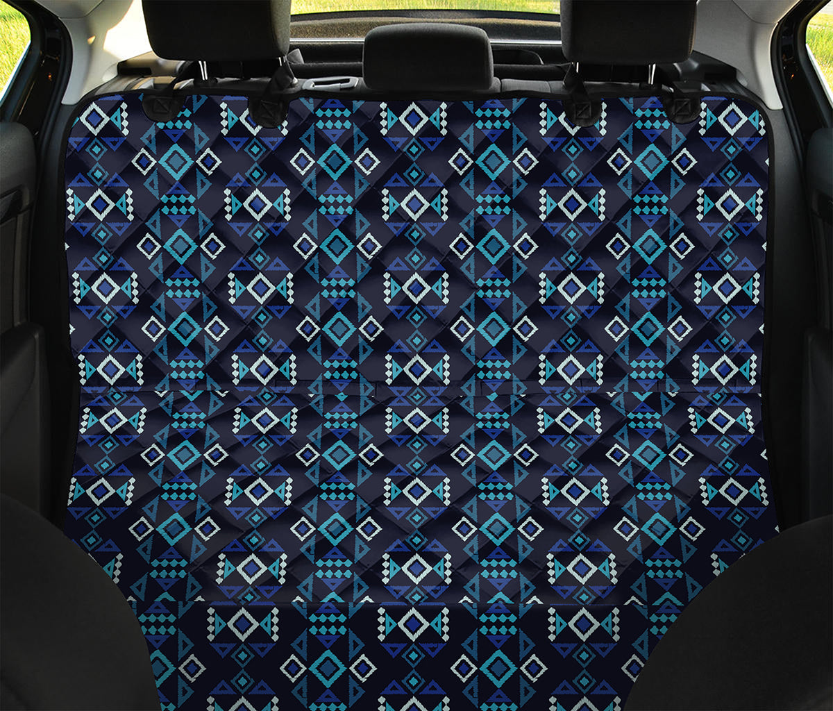 Native Ethnic Pattern Print Pet Car Back Seat Cover