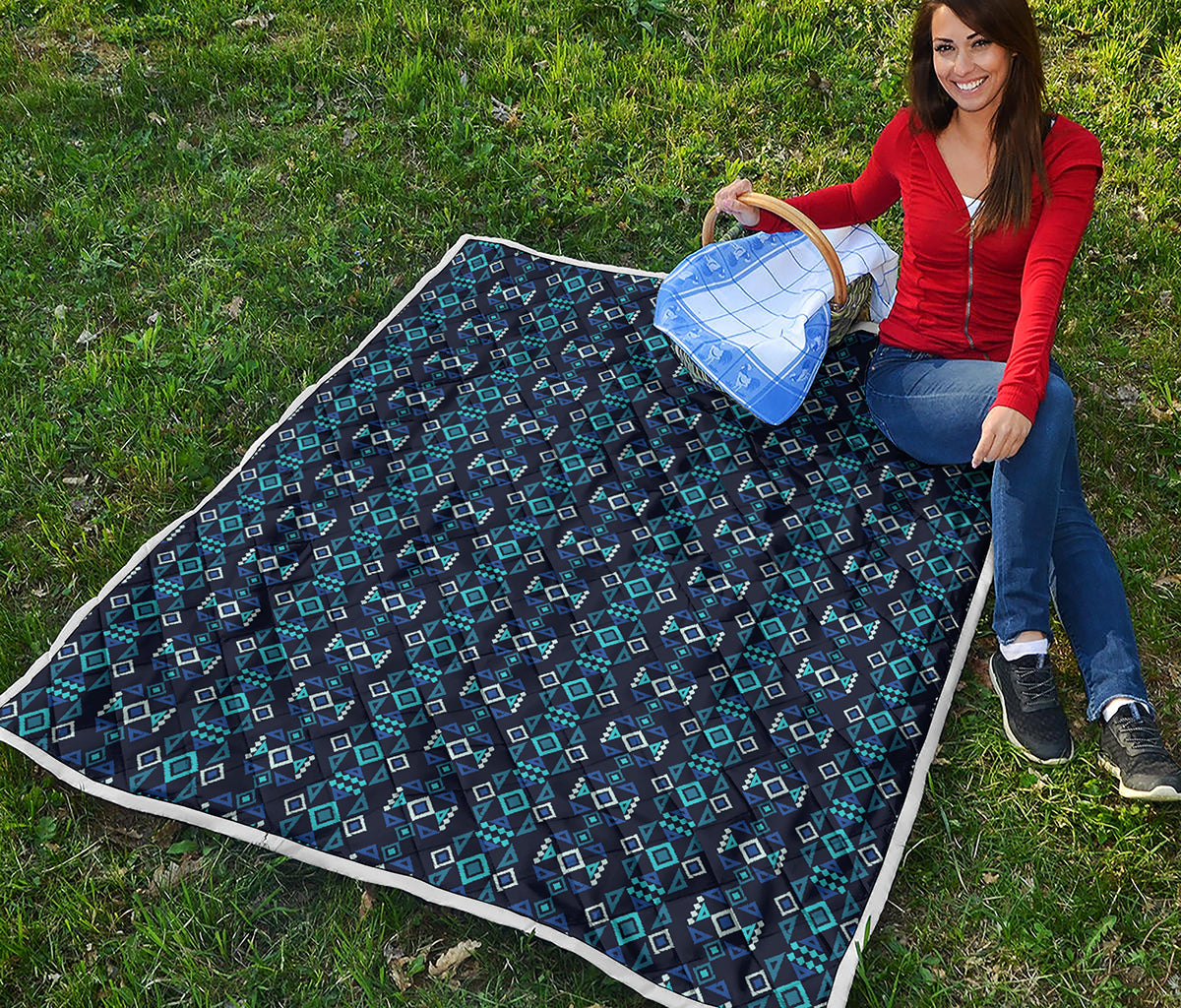 Native Ethnic Pattern Print Quilt