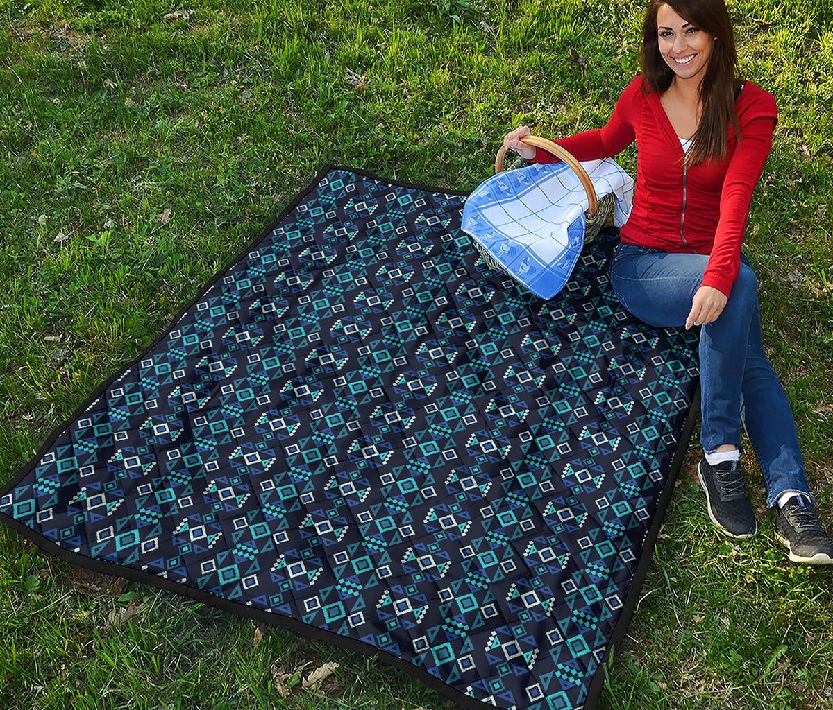 Native Ethnic Pattern Print Quilt