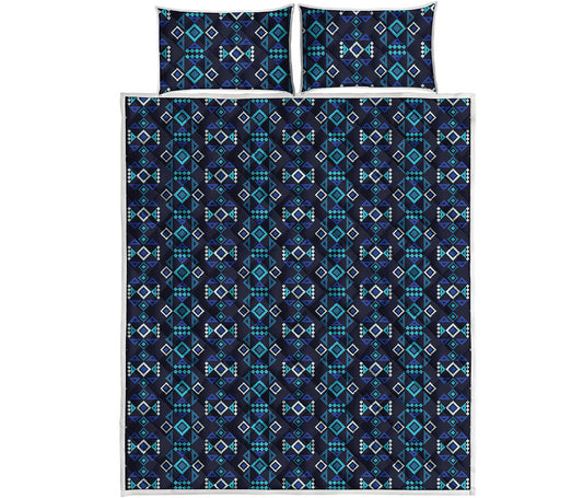 Native Ethnic Pattern Print Quilt Bed Set