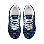 Native Ethnic Pattern Print White Sneakers