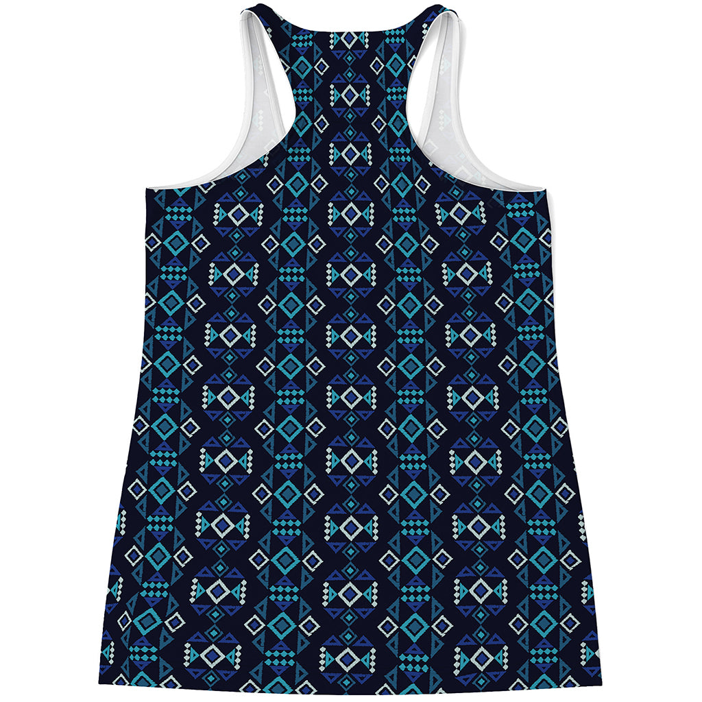 Native Ethnic Pattern Print Women's Racerback Tank Top