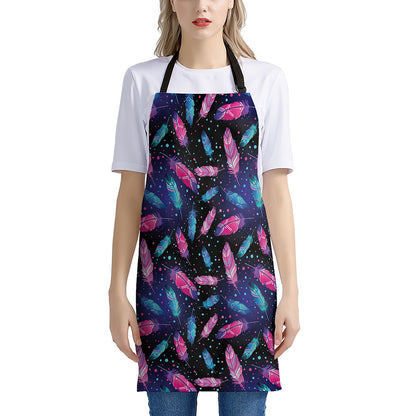 Native Feather Pattern Print Apron