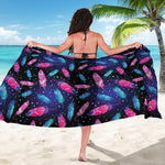 Native Feather Pattern Print Beach Sarong Wrap