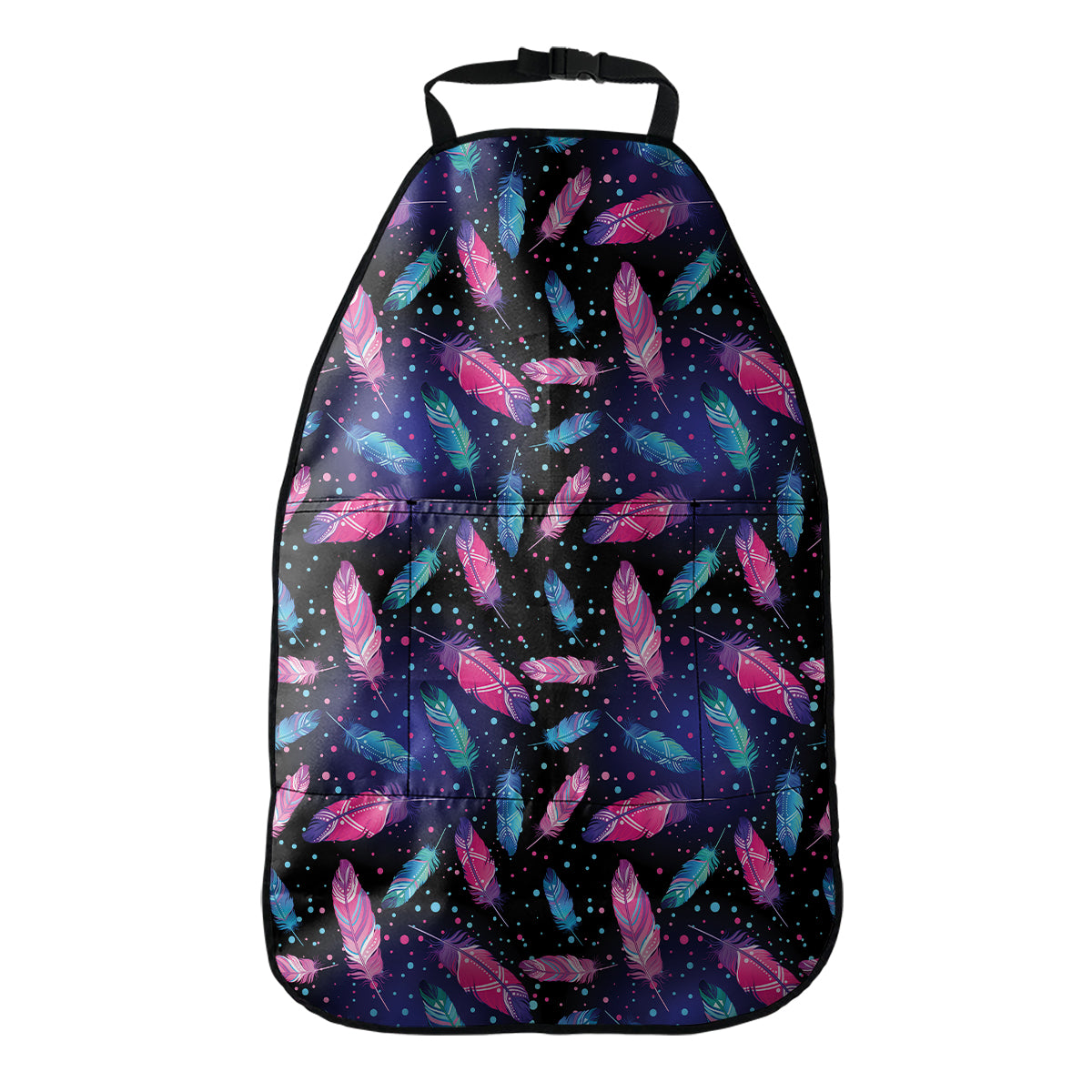 Native Feather Pattern Print Car Seat Organizers