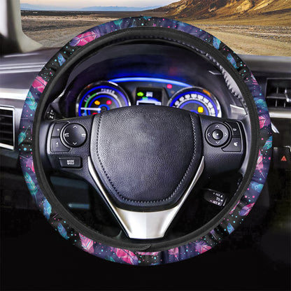 Native Feather Pattern Print Car Steering Wheel Cover
