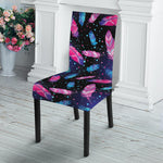 Native Feather Pattern Print Dining Chair Slipcover