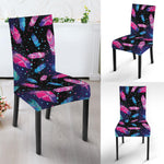 Native Feather Pattern Print Dining Chair Slipcover