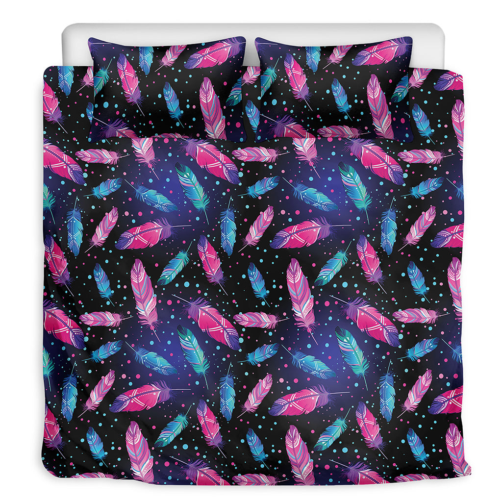 Native Feather Pattern Print Duvet Cover Bedding Set