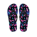Native Feather Pattern Print Flip Flops