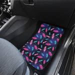 Native Feather Pattern Print Front and Back Car Floor Mats