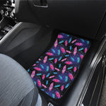 Native Feather Pattern Print Front Car Floor Mats