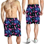 Native Feather Pattern Print Men's Shorts