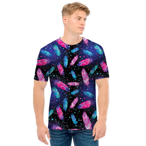 Native Feather Pattern Print Men's T-Shirt