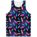 Native Feather Pattern Print Men's Tank Top