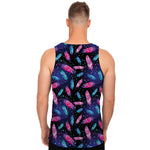 Native Feather Pattern Print Men's Tank Top