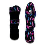 Native Feather Pattern Print Muay Thai Shin Guard