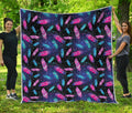 Native Feather Pattern Print Quilt