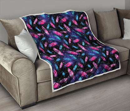 Native Feather Pattern Print Quilt