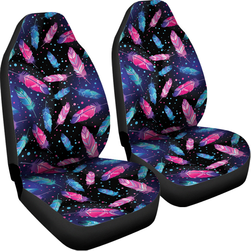 Native Feather Pattern Print Universal Fit Car Seat Covers